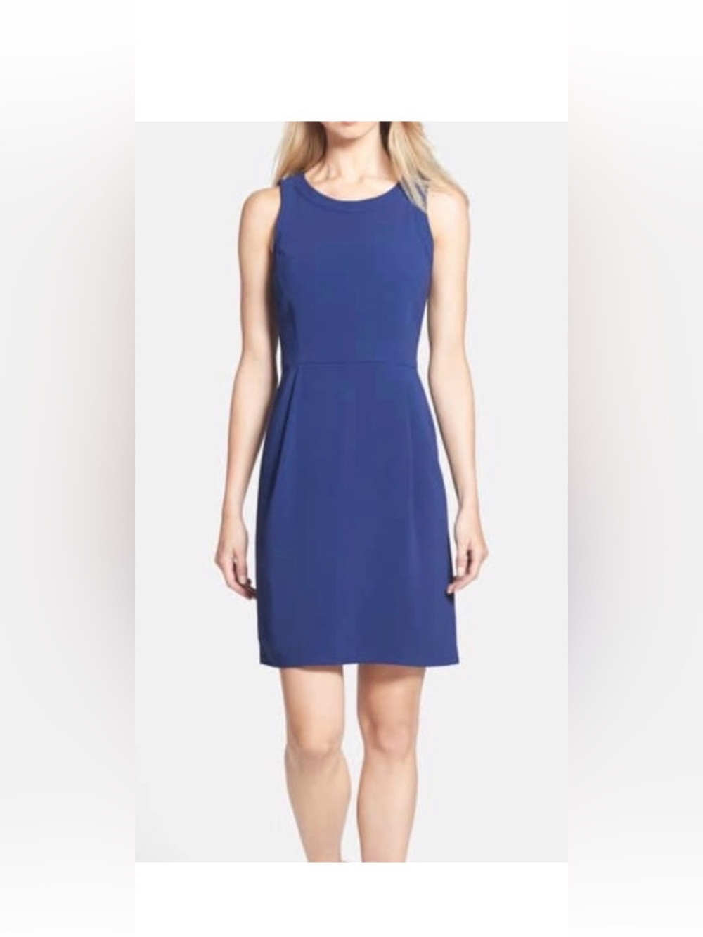Theory Sleeveless Cobalt Blue Sheath Dress